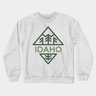 Idaho Mountains & Trees Crewneck Sweatshirt